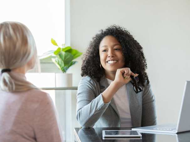 Adviesgesprek deelnemer en adviseur post-hbo 