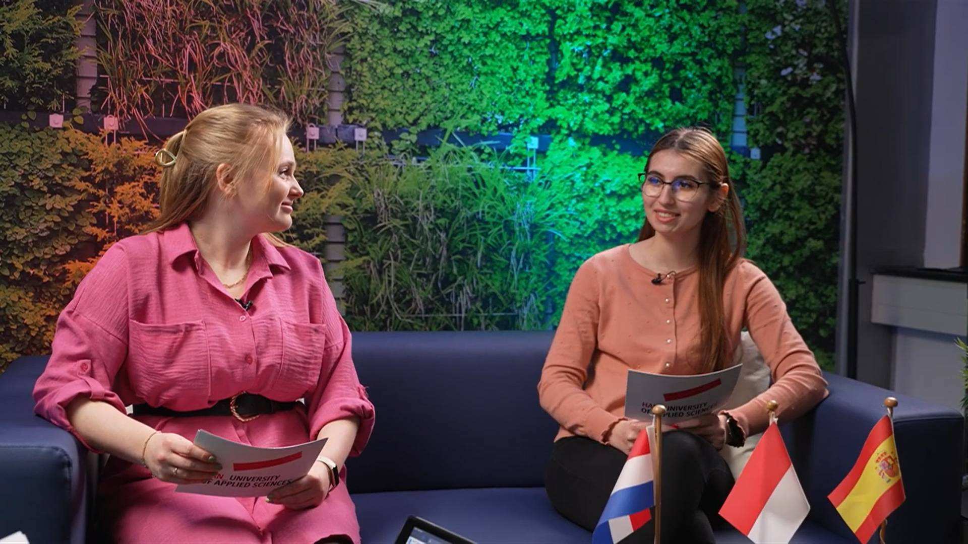 YouTube still of talk show Online Open Day March 2023 at HAN – Classes, Campus & Student Support.